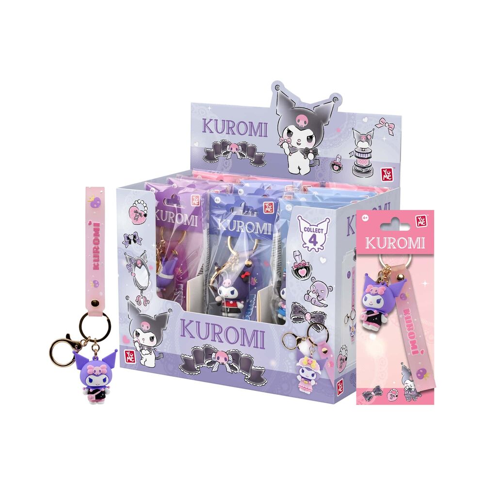 Llavero figura Kuromi Cute Outfit Hello Kitty and Friends 5cm surtido