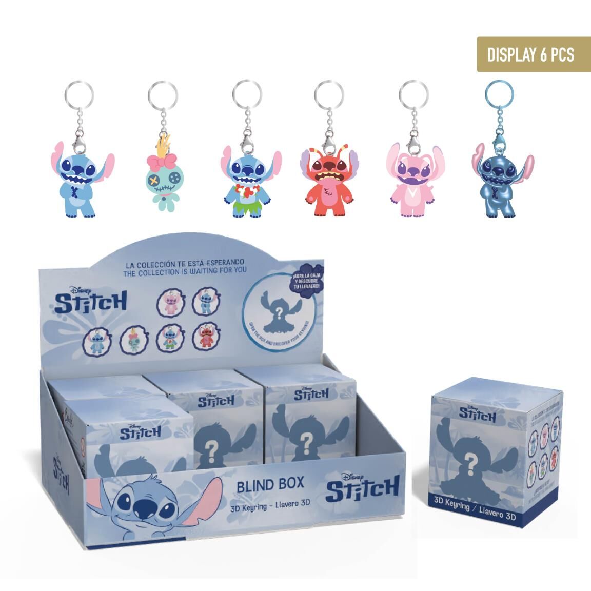 Llavero sorpresa Stitch Disney surtido