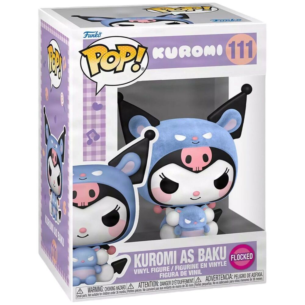 Figura POP Hello Kitty Kuromi As Baku Flocked