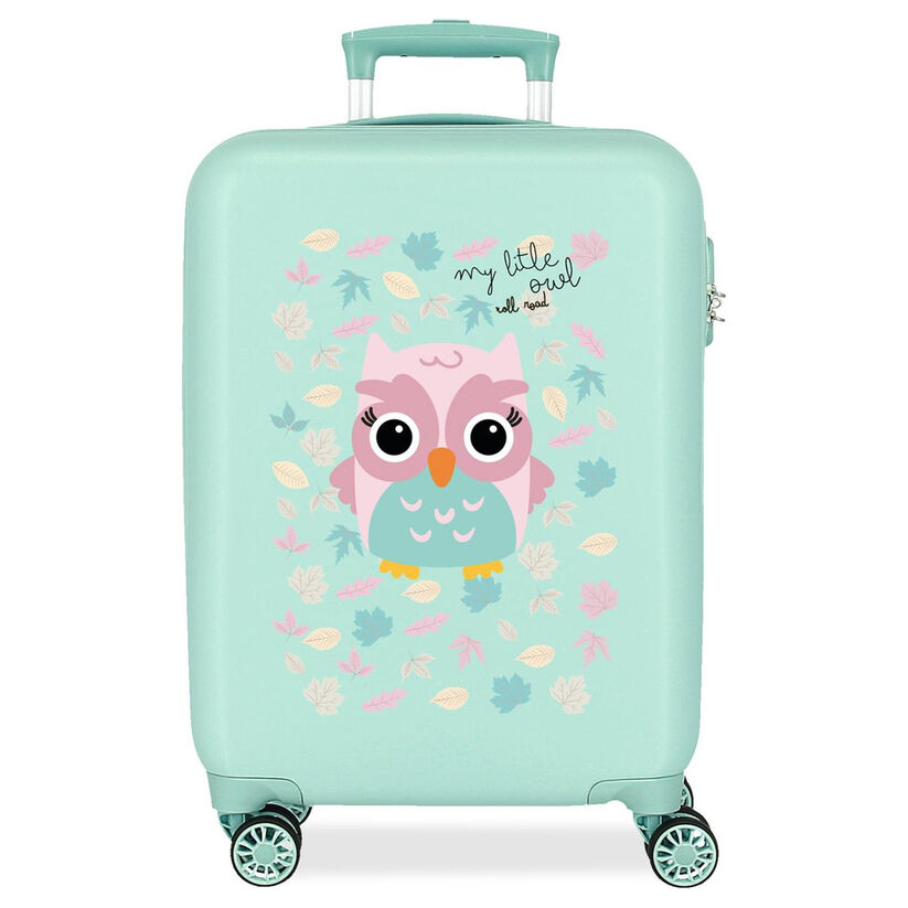 Maleta trolley ABS Happy Pets Owl Roll Road 55cm