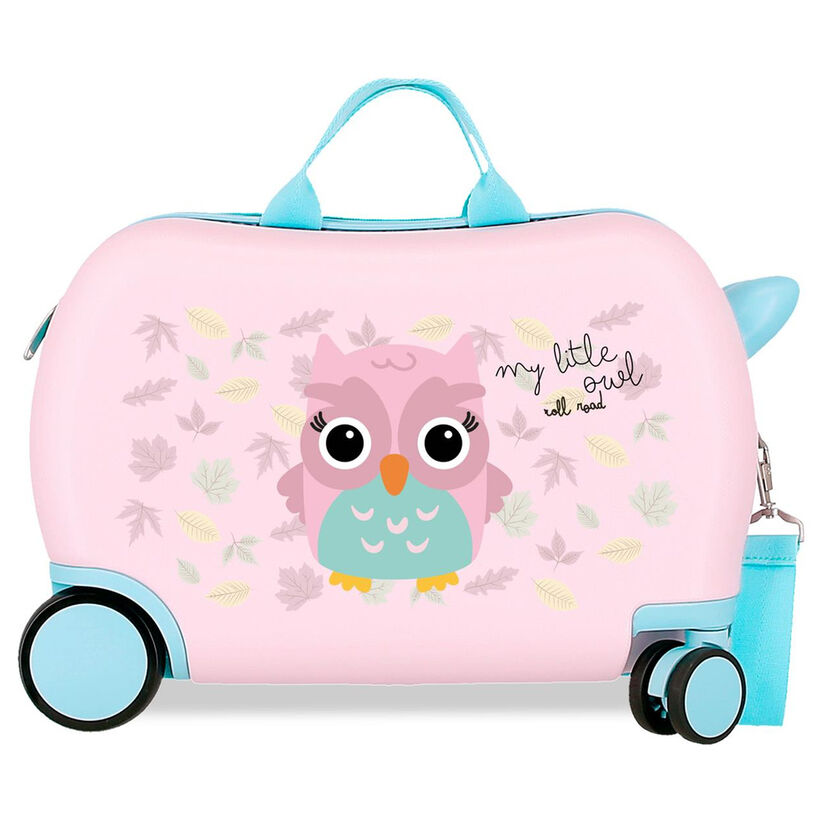 Maleta trolley ABS Happy Pets Owl Roll Road 45cm