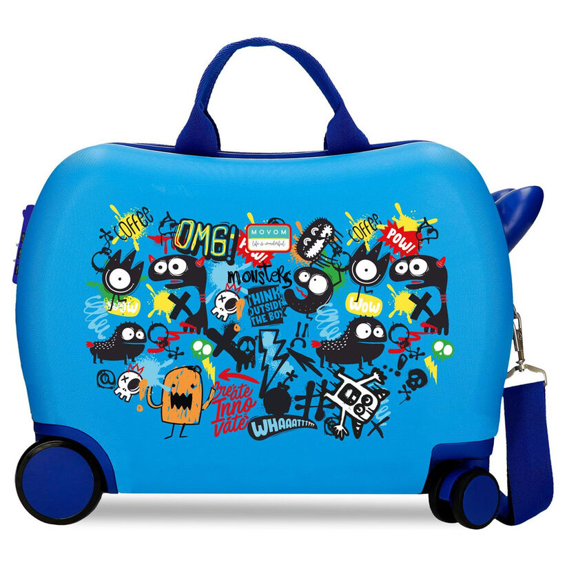 Maleta trolley ABS Monsters Az Movom 50cm