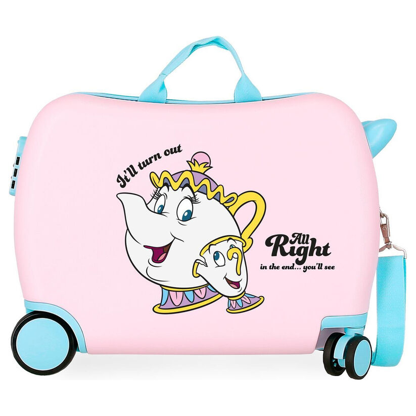 Maleta trolley ABS All Right Chip La Bella y la Bestia Disney 50cm