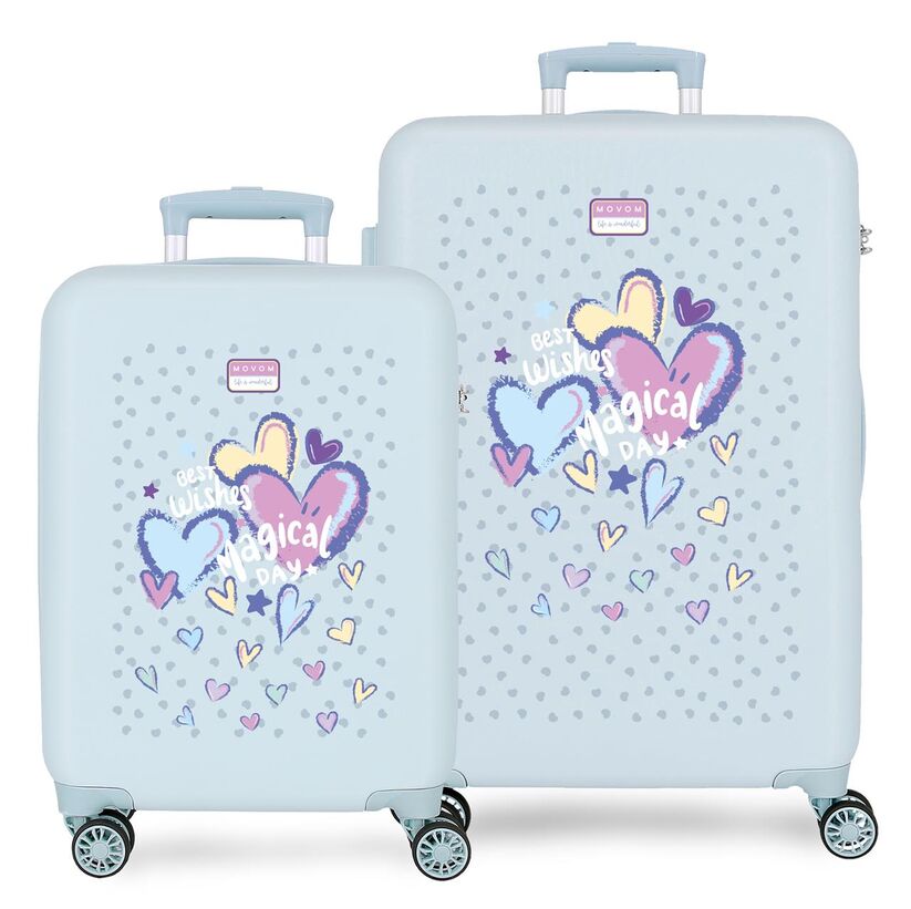 Set 2 maletas trolley ABS Best Wishes Movom 55/65cm
