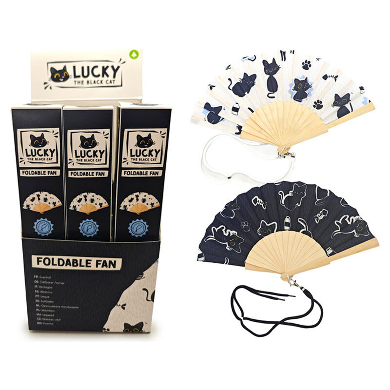 Abanico Gato Negro surtido