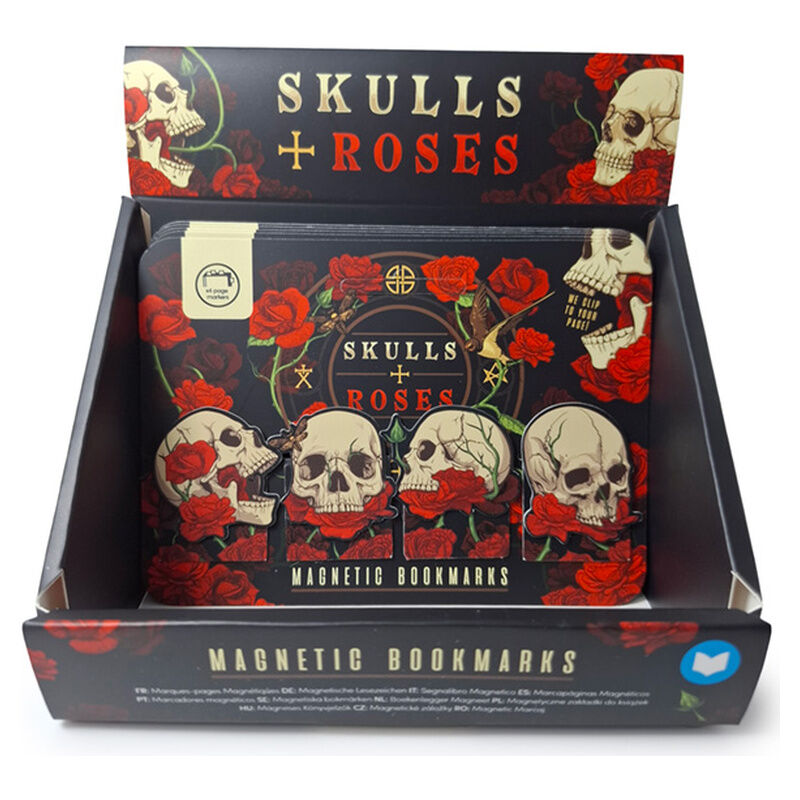 Set Marcapaginas Calaveras y Rosas surtido