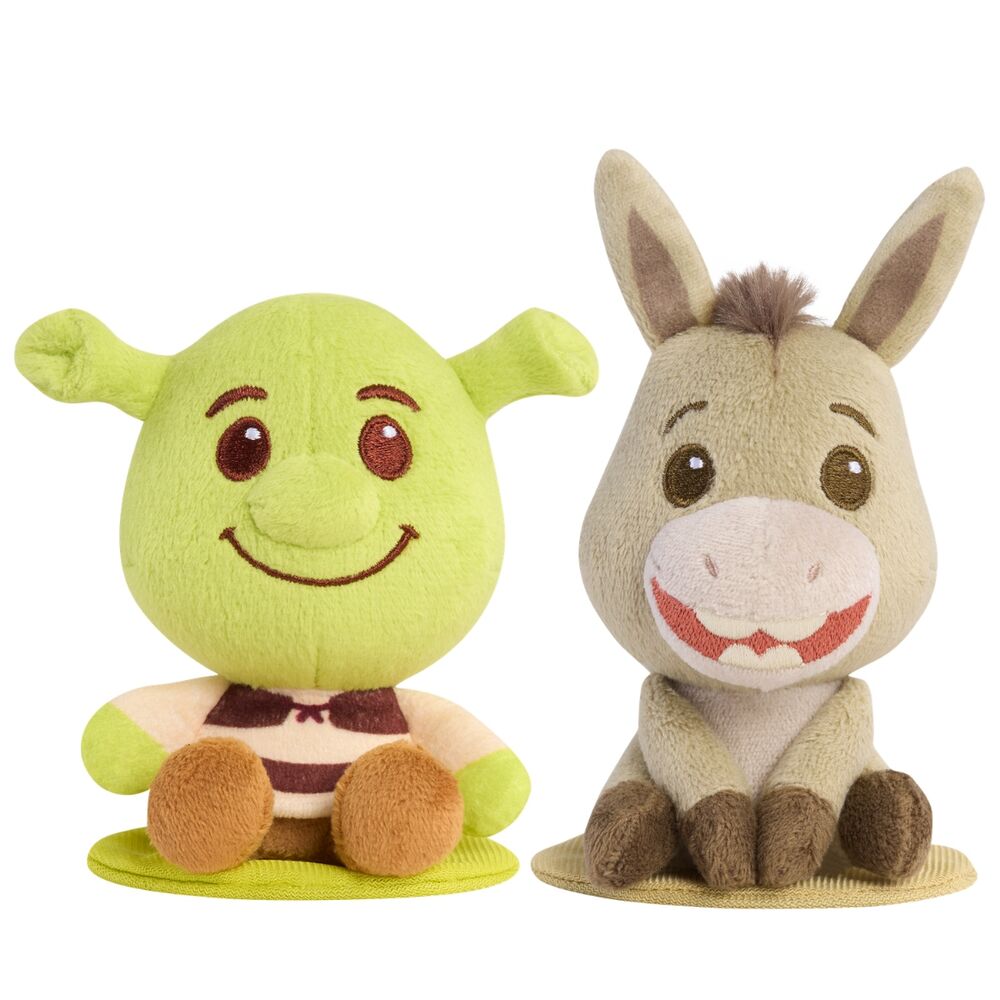 Peluche hombro Shrek y Asno Sherk 9cm surtido