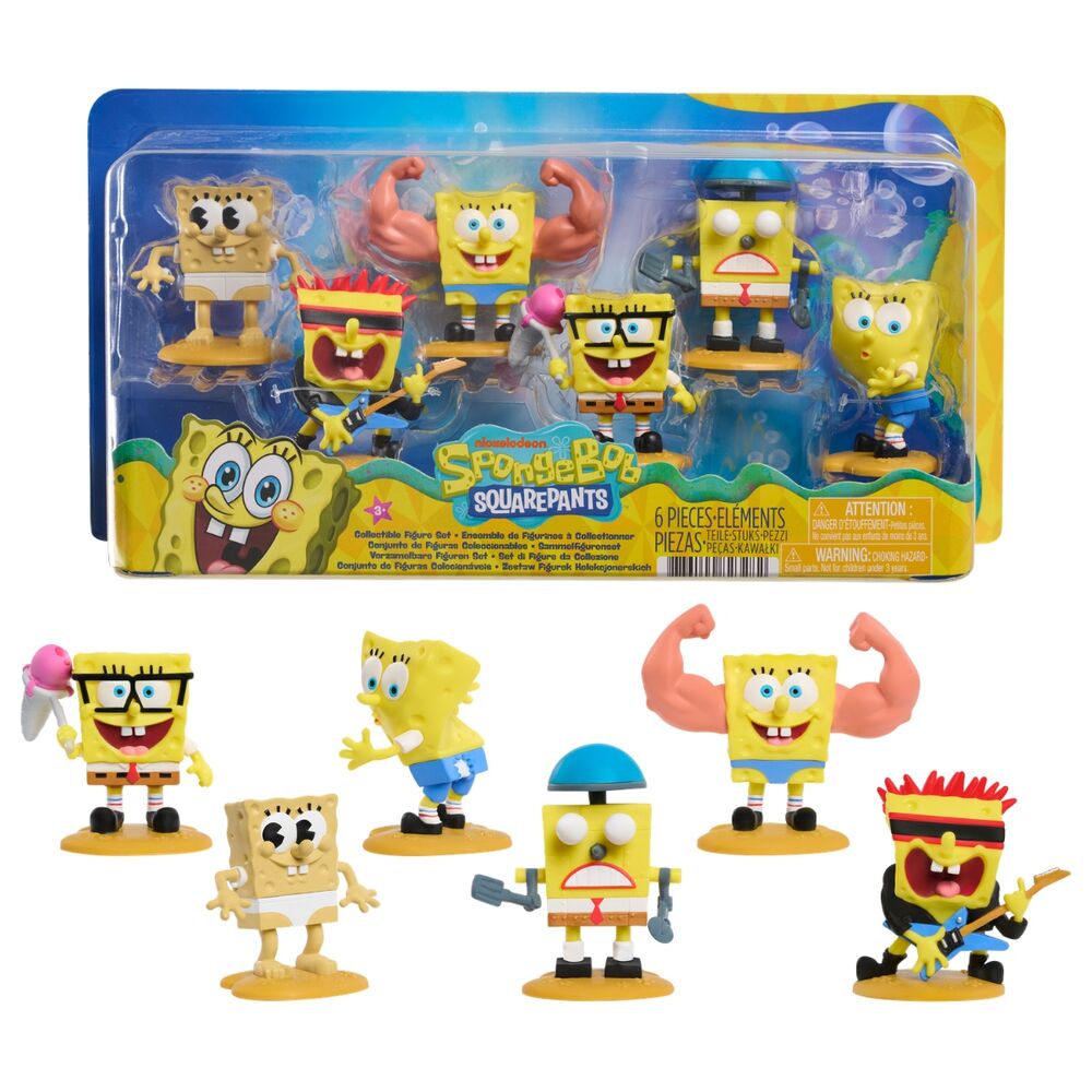 Blister 5 figuras Bob Esponja surtido