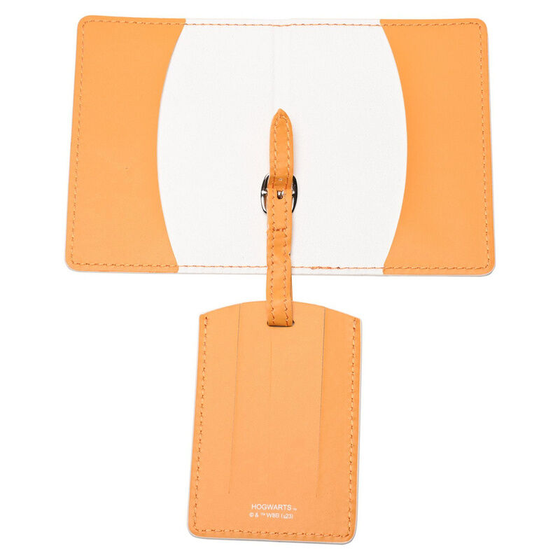 Portapasaportes + etiqueta equipaje Hufflepuff Harry Potter