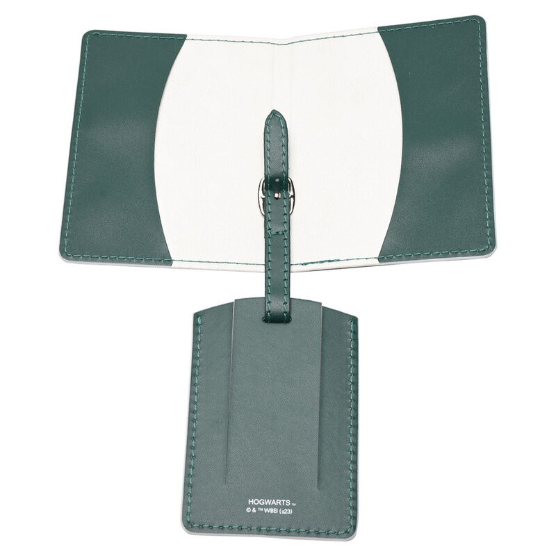 Portapasaportes + etiqueta equipaje Slytherin Harry Potter