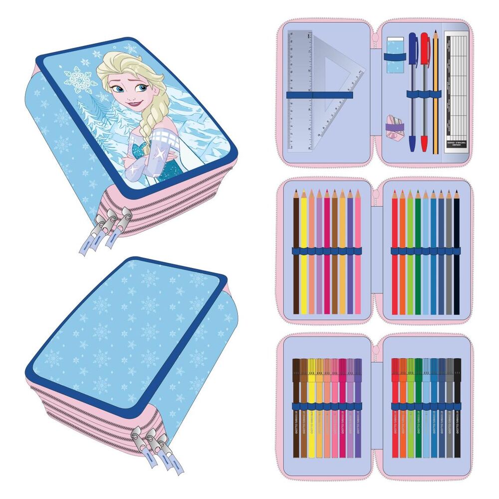 Plumier Elsa Frozen Disney triple