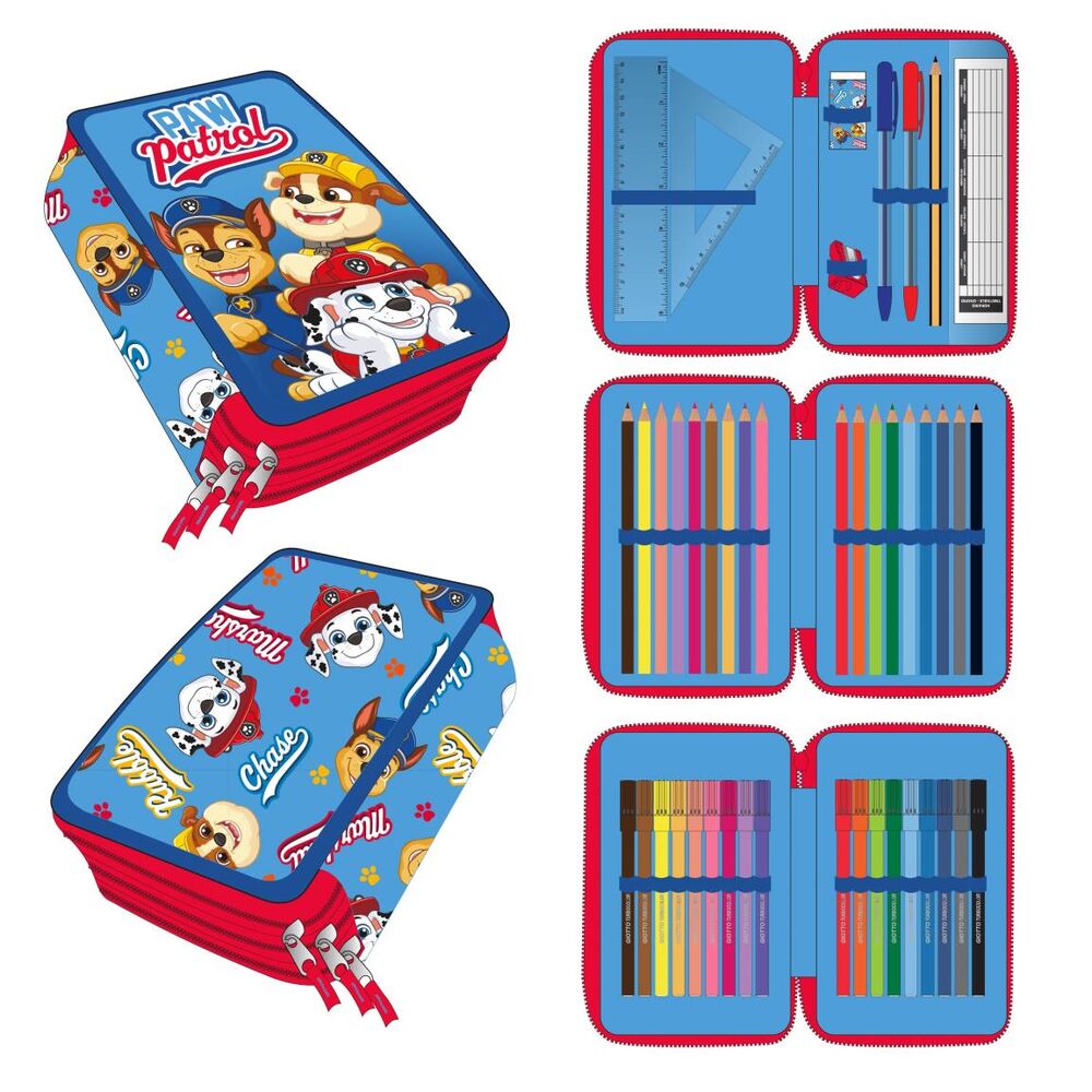 Plumier Patrulla Canina Paw Patrol triple