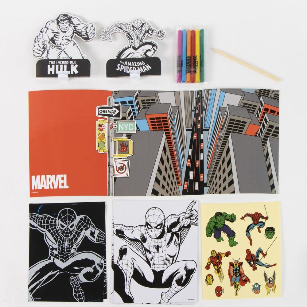 Mochila set coloreable Spiderman Marvel