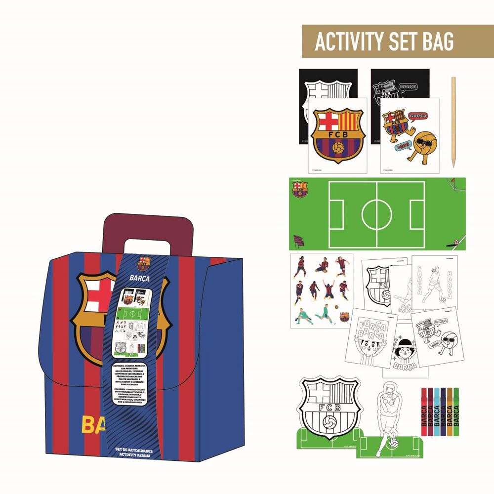Set coloreable mochila F.C. Barcelona