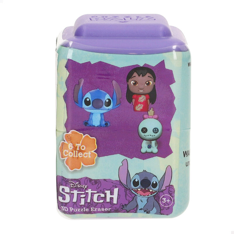 Capsula Puzzle 3D Goma Borrar Palz Stitch Disney surtido