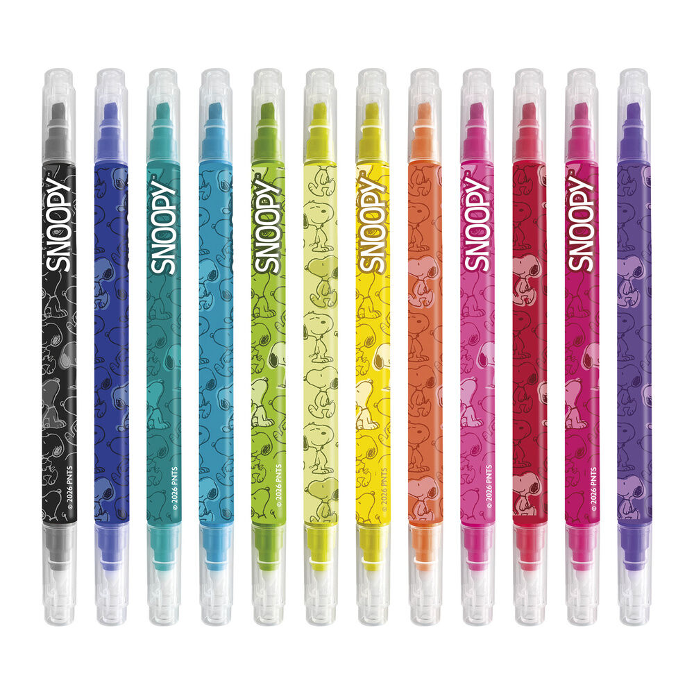 Set 12 rotuladores borrables Snoopy
