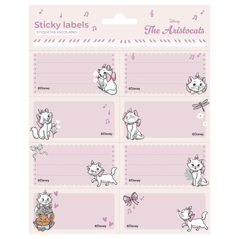 Etiquetas adhesivas Marie Los Aristogatos Disney