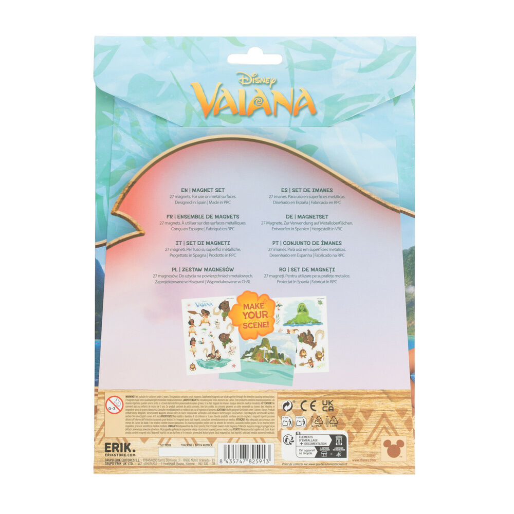 Set imanes troquelados Vaiana Moana Disney