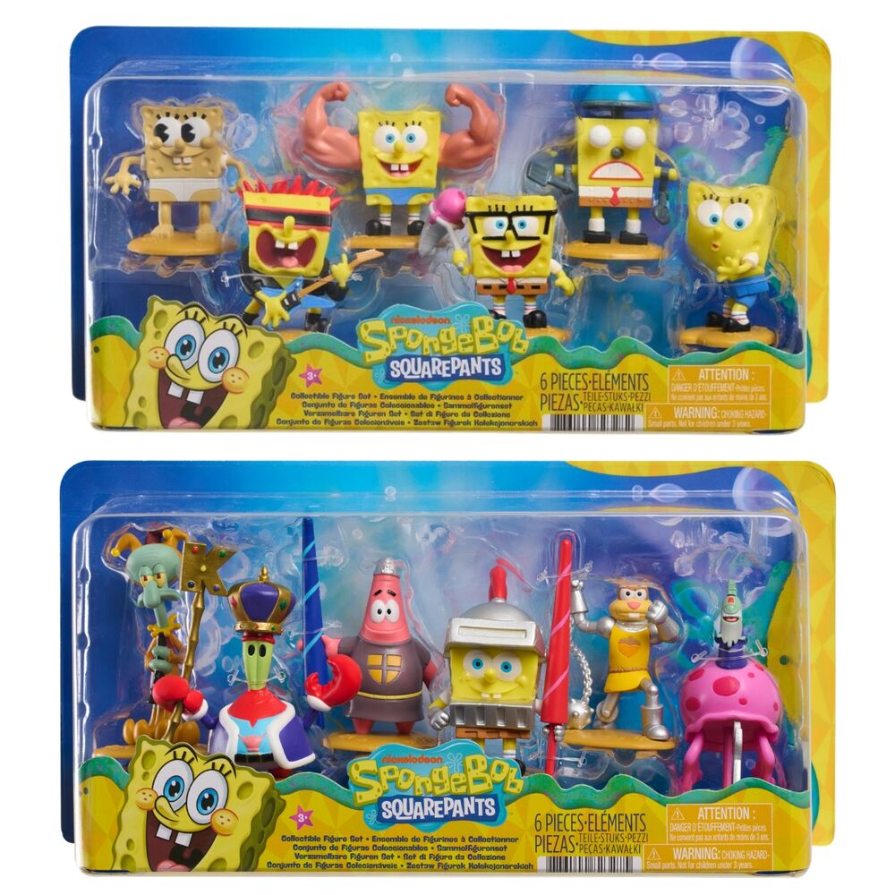 Blister 5 figuras Bob Esponja surtido