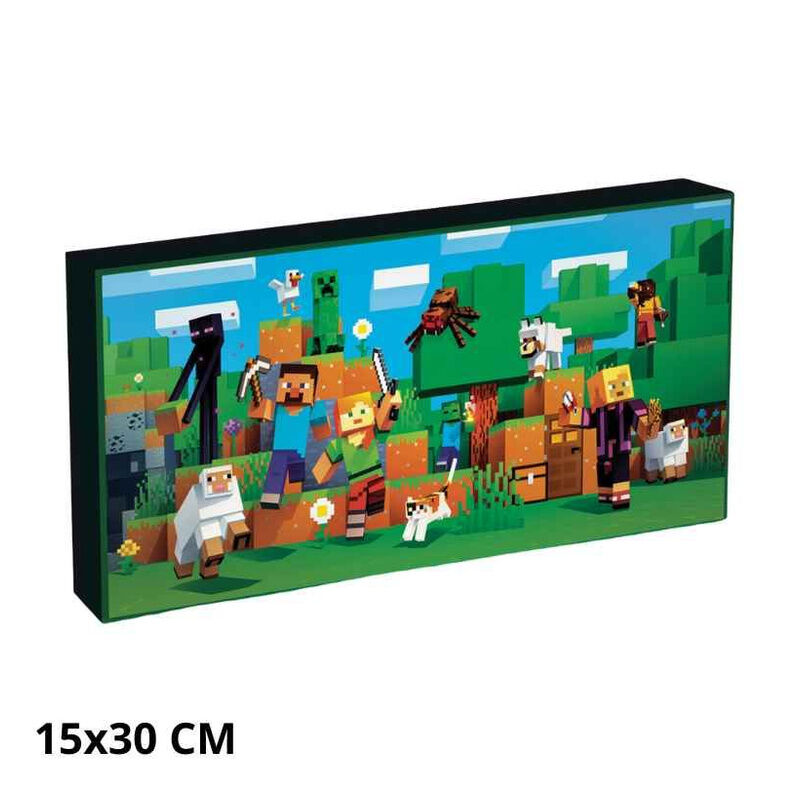 Lienzo con Luz Minecraft