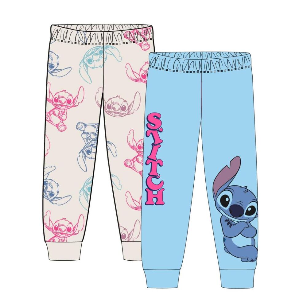 Set 2 pantalones Stitch Disney surtido