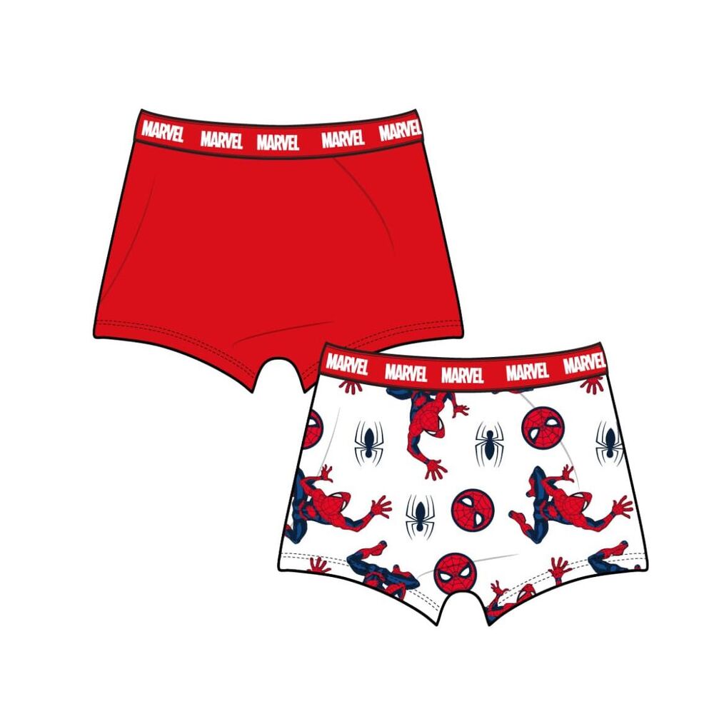 Set 2 boxer Spiderman Marvel surtido