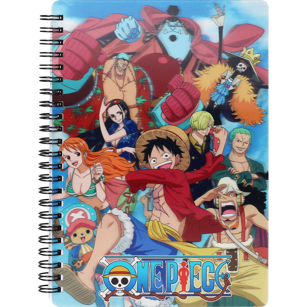 Cuaderno 3D Group One Piece