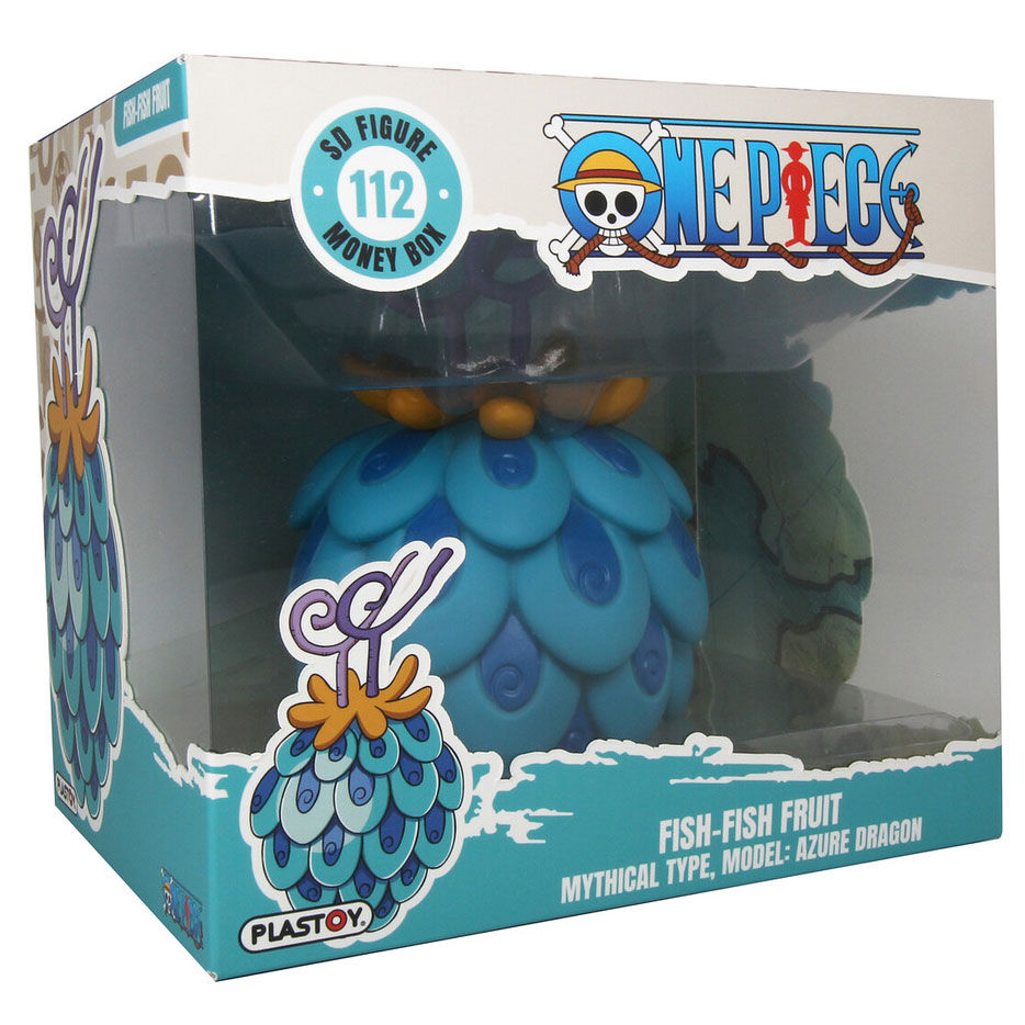 Figura hucha Fruta Pez-Pez One Piece 14cm