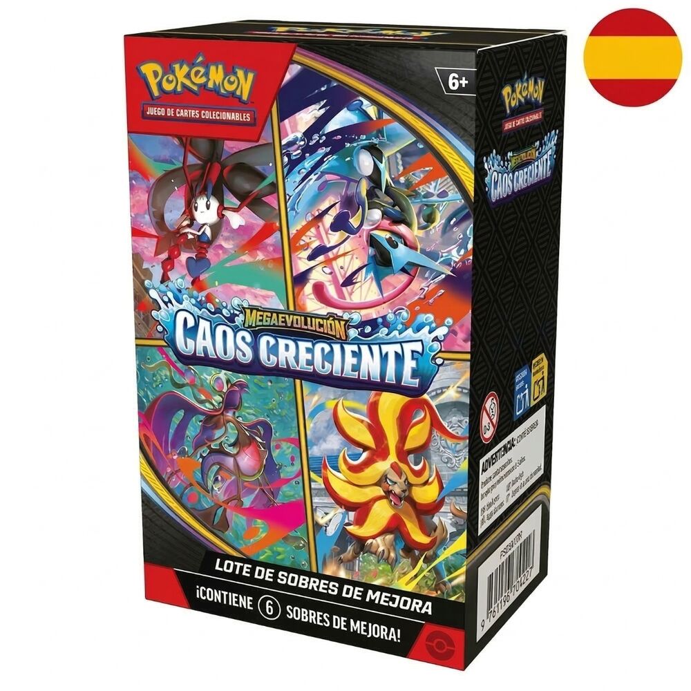 Booster Bundle cartas Caos Creciente Megaevolucion Pokemon español