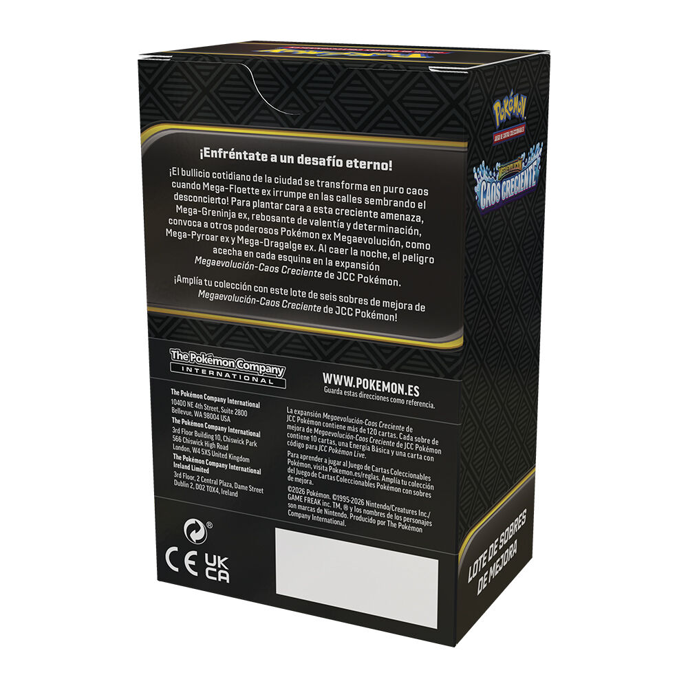 Booster Bundle cartas Caos Creciente Megaevolucion Pokemon español