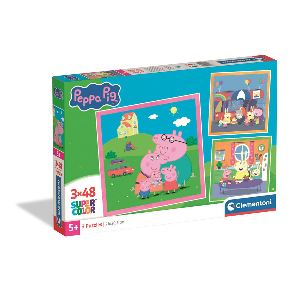 Puzzle Peppa Pig 3x48pzs