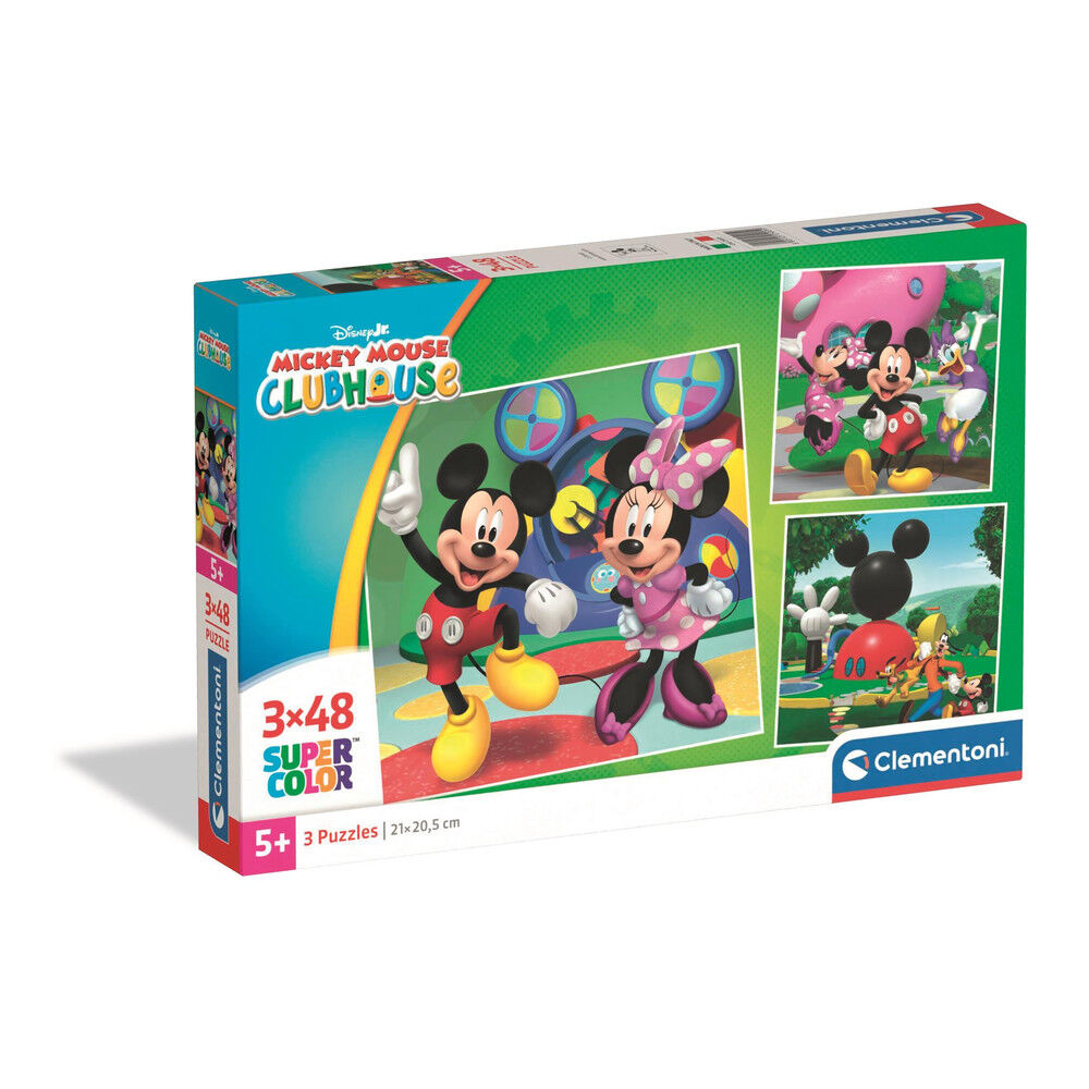 Puzzle Mickey Disney Mouse Club House  3x48pzs