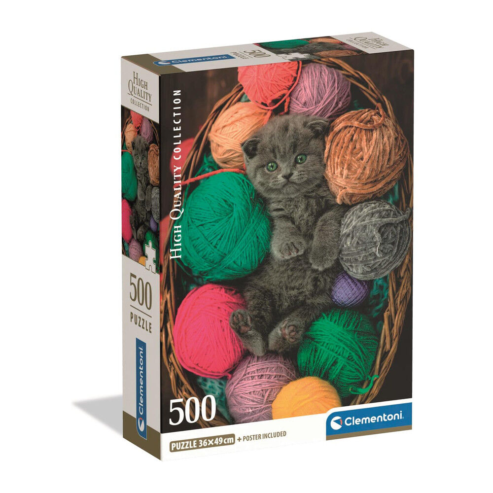 Puzzle Fluffy Kitten 500pzs