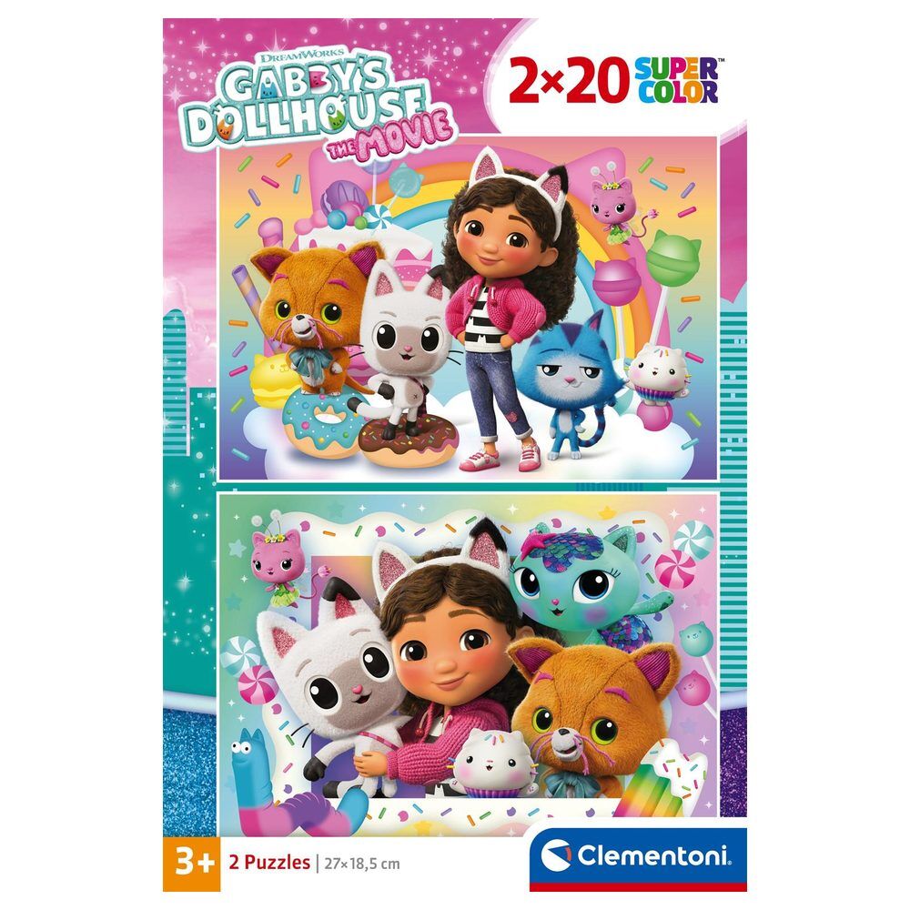 Puzzle La Casa de Muñecas de Gabby 2x20pzs