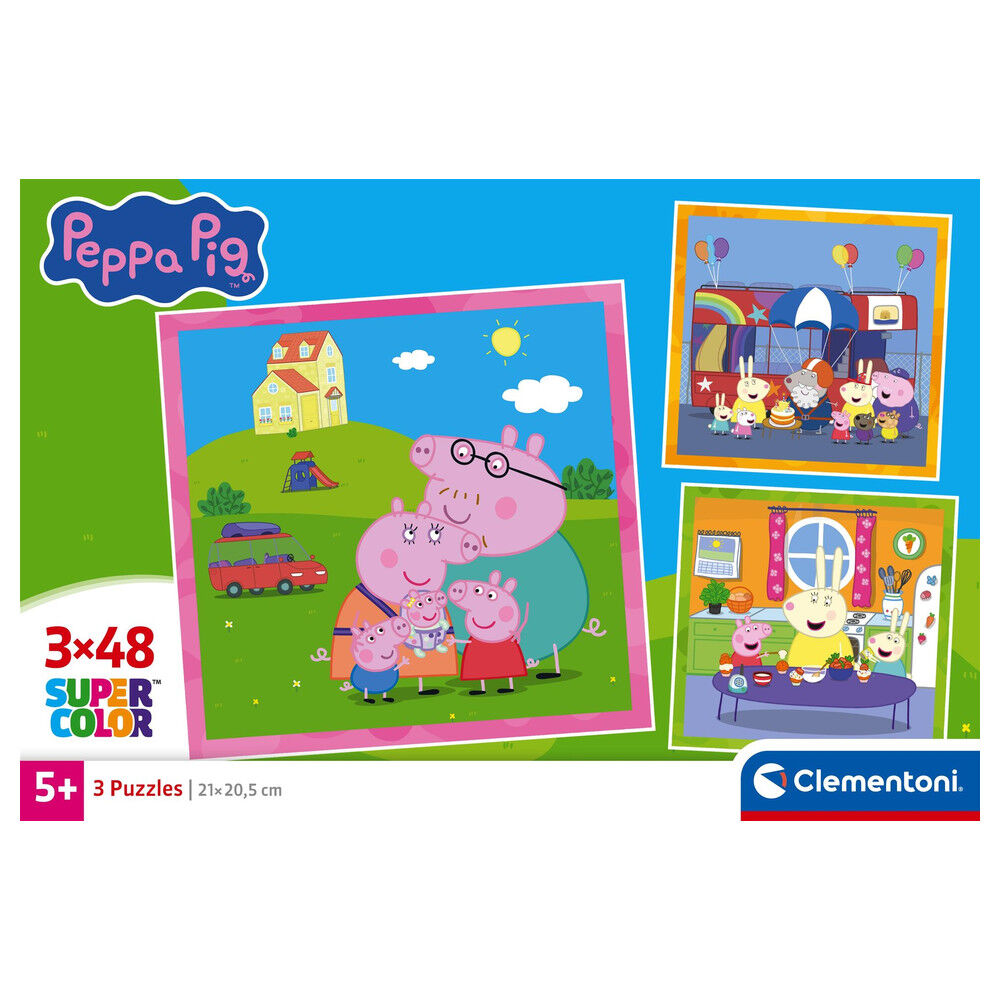 Puzzle Peppa Pig 3x48pzs