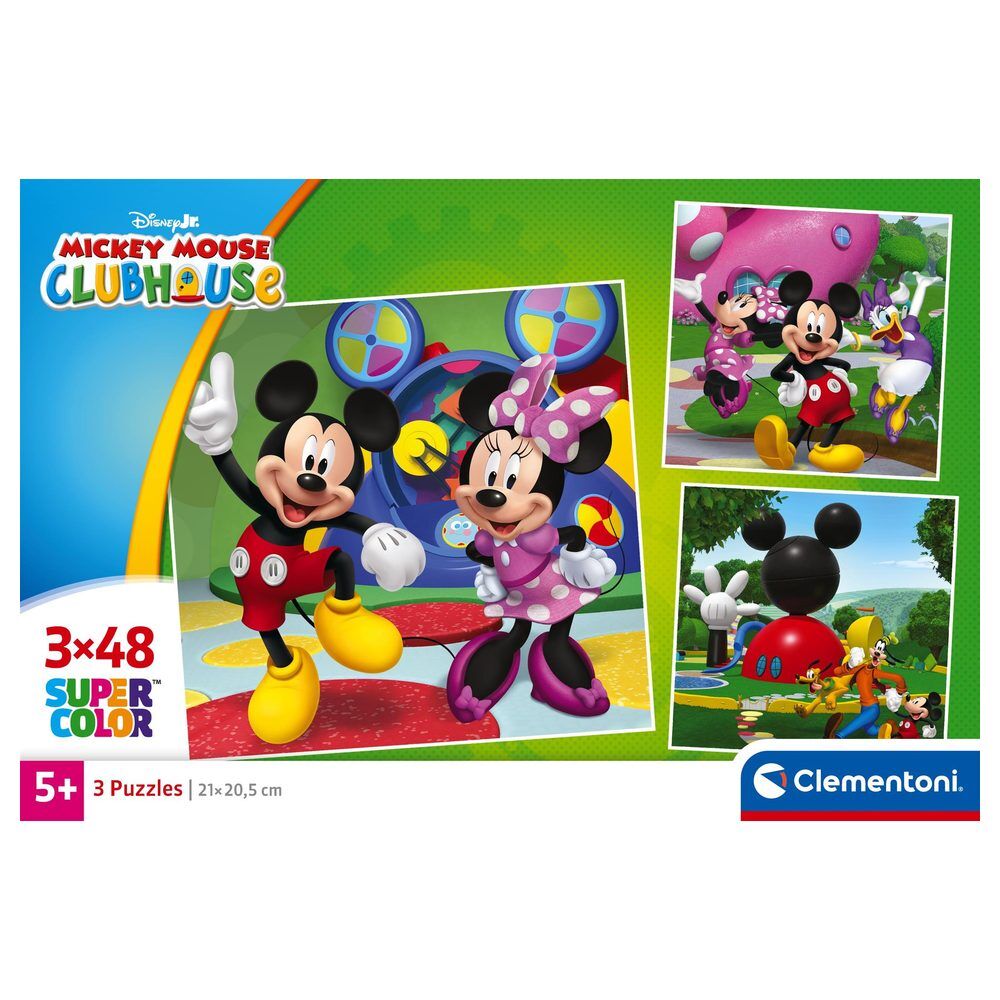 Puzzle Mickey Disney Mouse Club House  3x48pzs