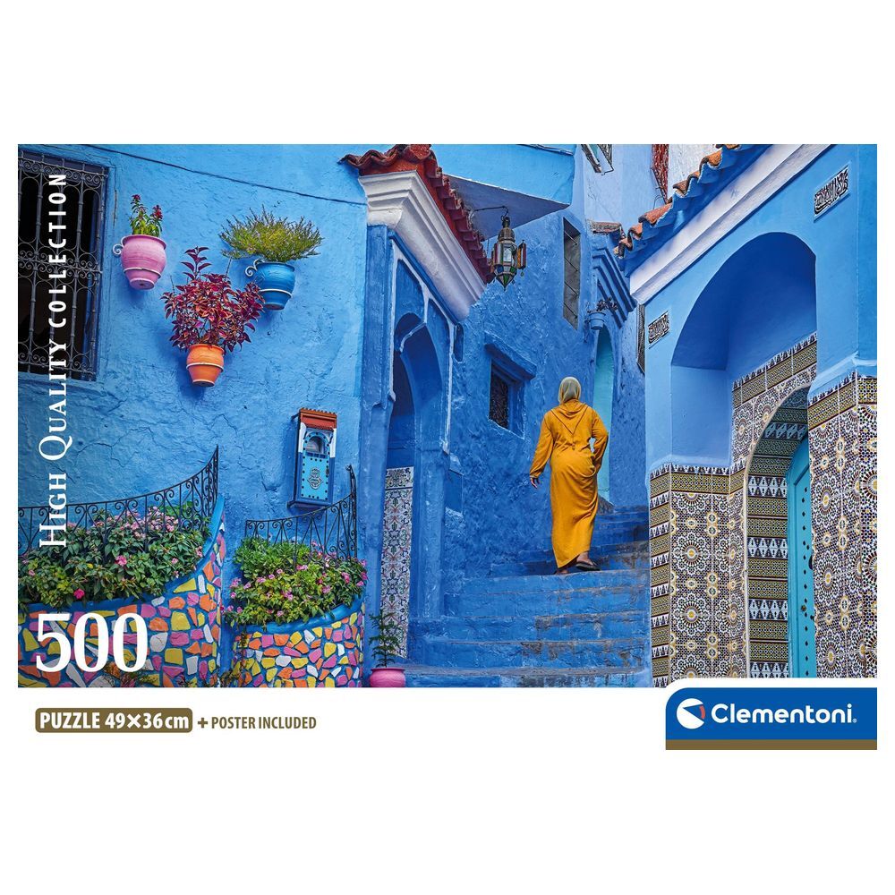 Puzzle Blue Street Of Chefchaouen 500pzs