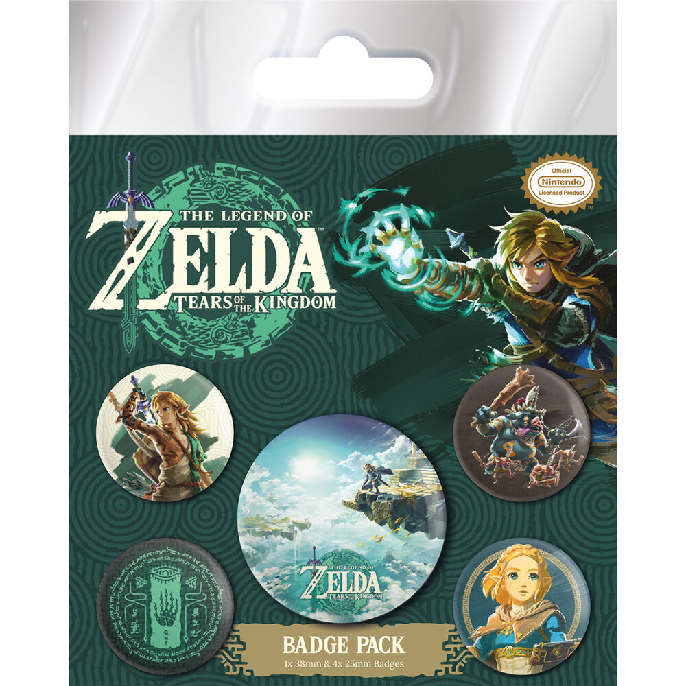 Set 5 chapas The Legend of Zelda