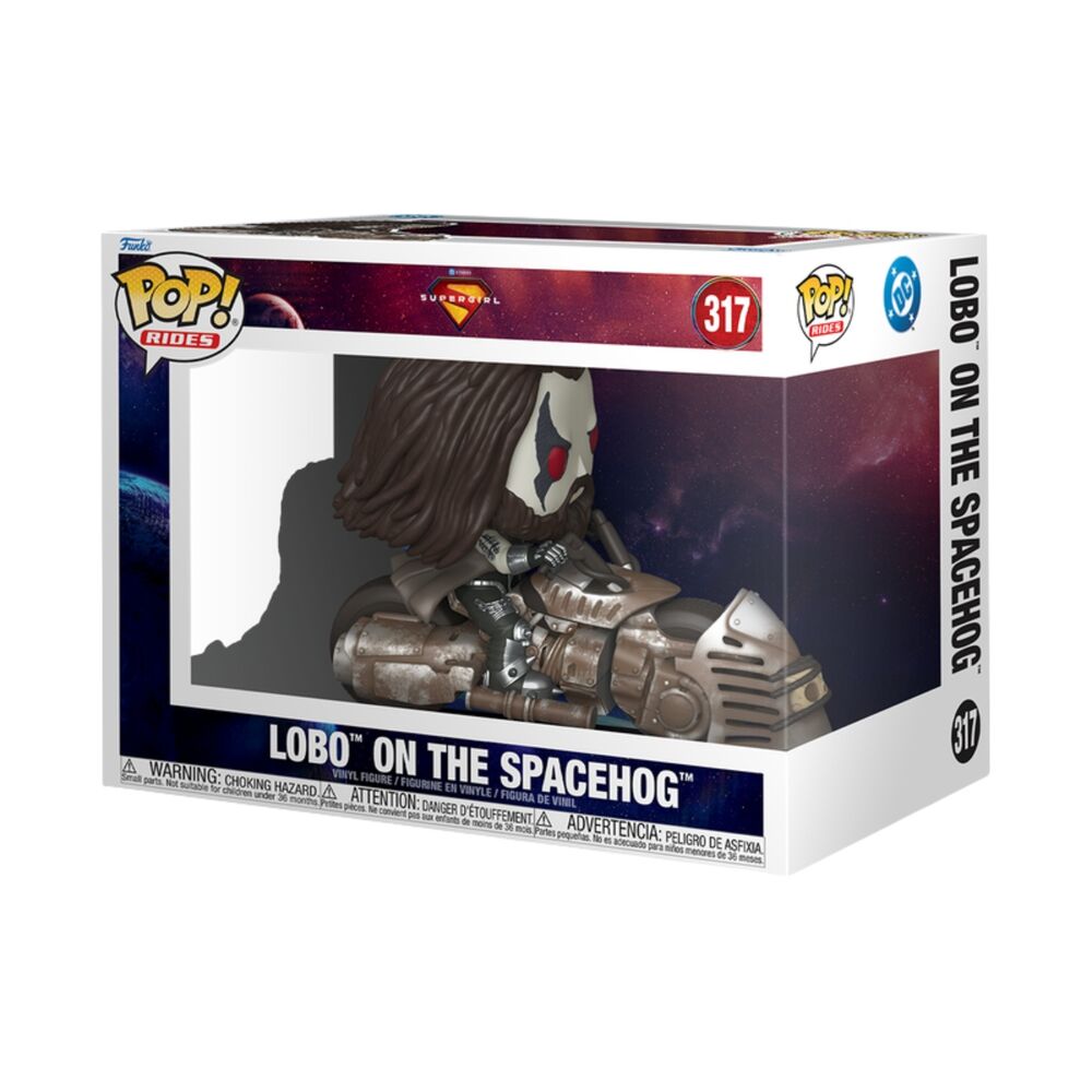 Figura POP Ride DC Comics Supergirl Lobo on the Spacehog