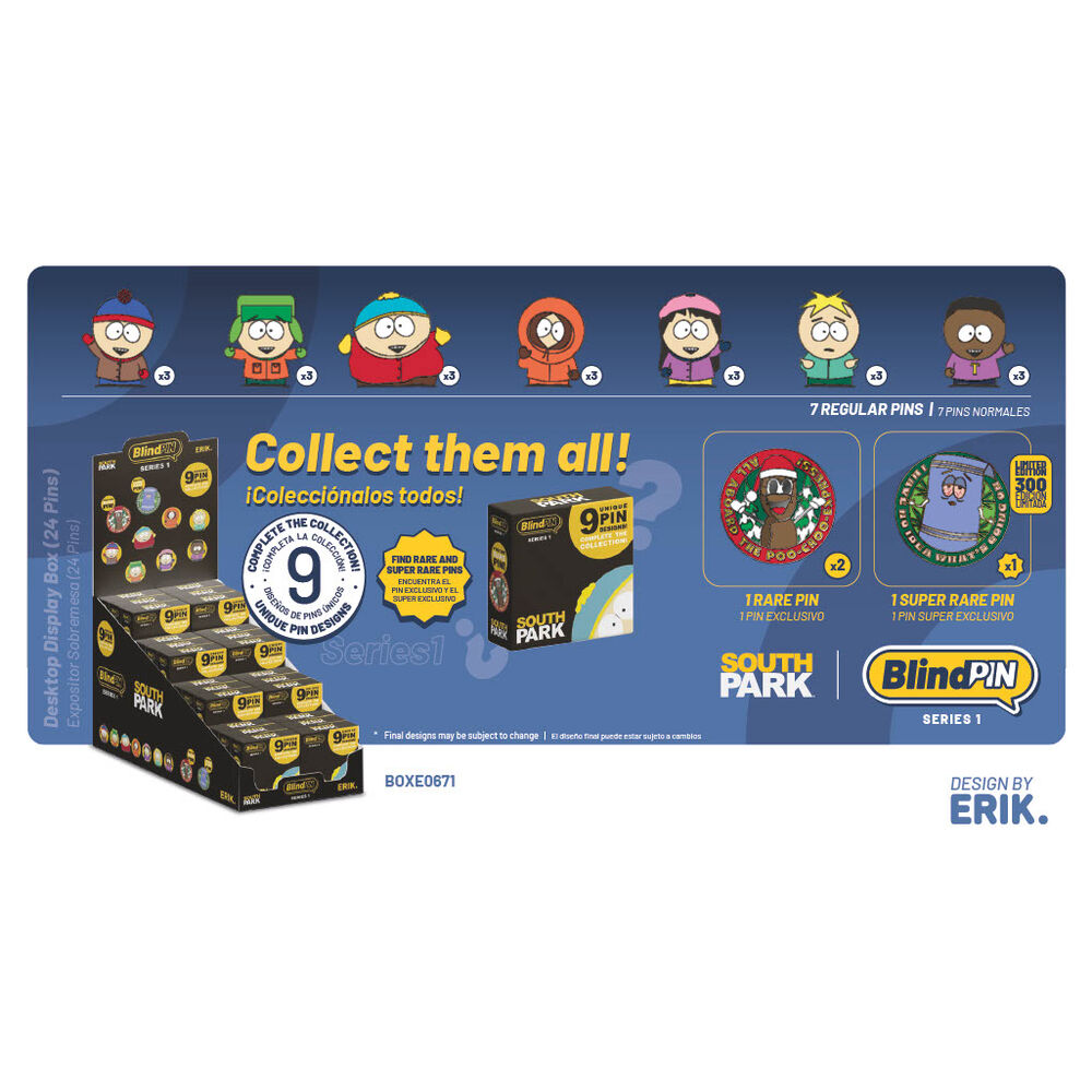 Pin misterioso coleccionable South Park BlindPIN