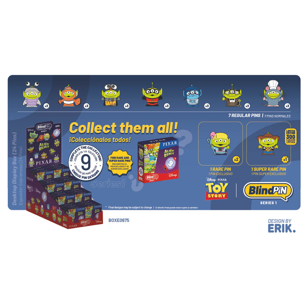 Pin misterioso coleccionable Alien Toy Story Disney Pixar BlindPIN