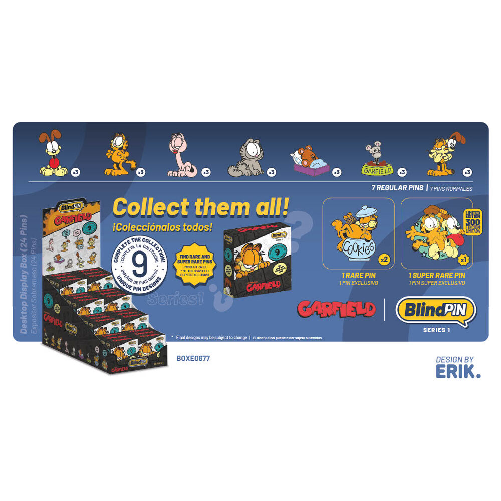 Pin misterioso coleccionable Garfield BlindPIN
