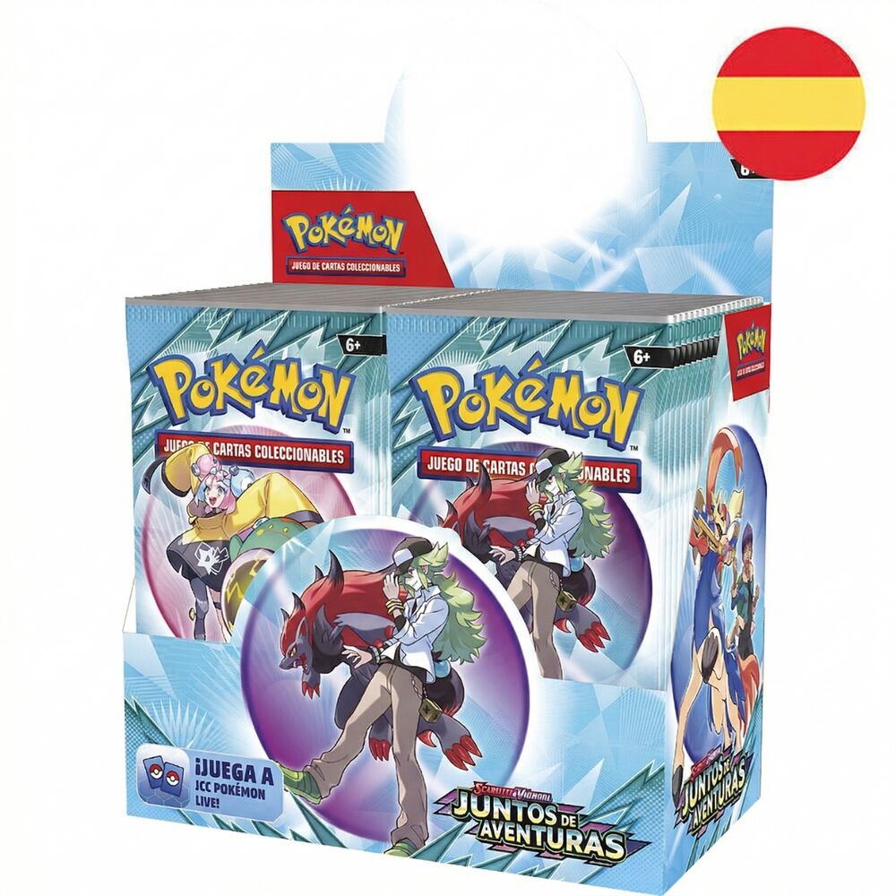 Sobre cartas Aventuras Compartidas Pokemon español
