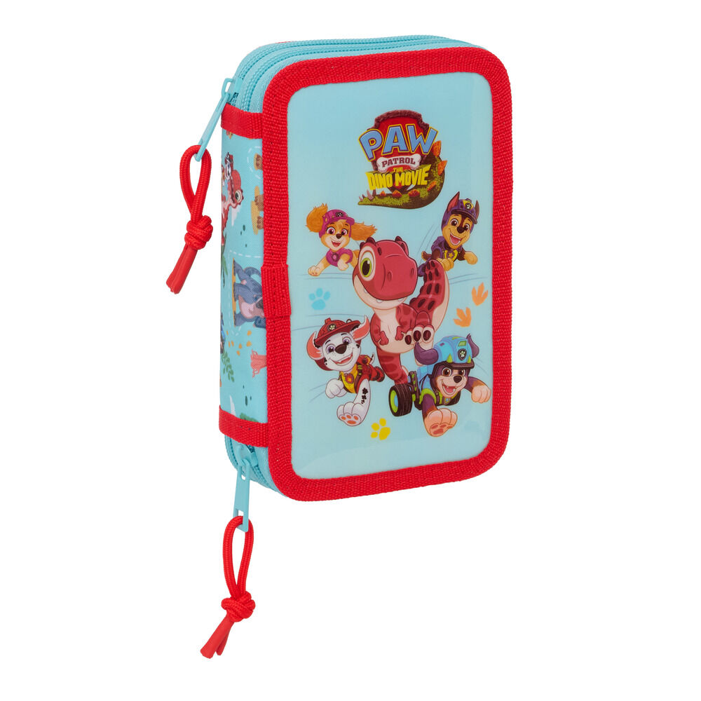 Plumier Dino Rescue Patrulla Canina Paw Patrol doble 29pzs