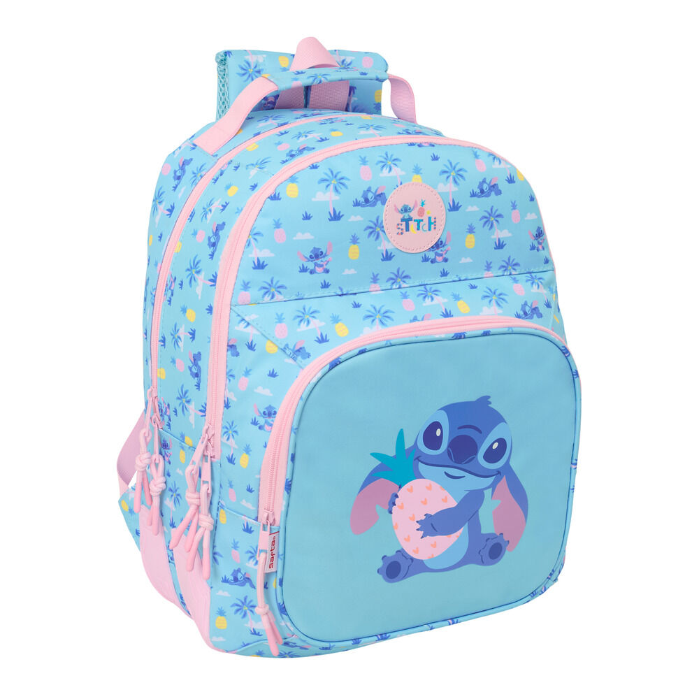Mochila Waves Stitch Disney 42cm adaptable