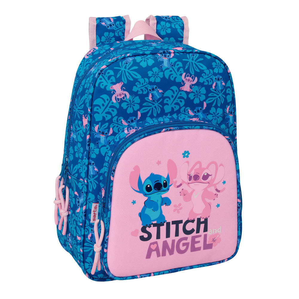 Mochila Angel & Stitch Disney 34cm adaptable
