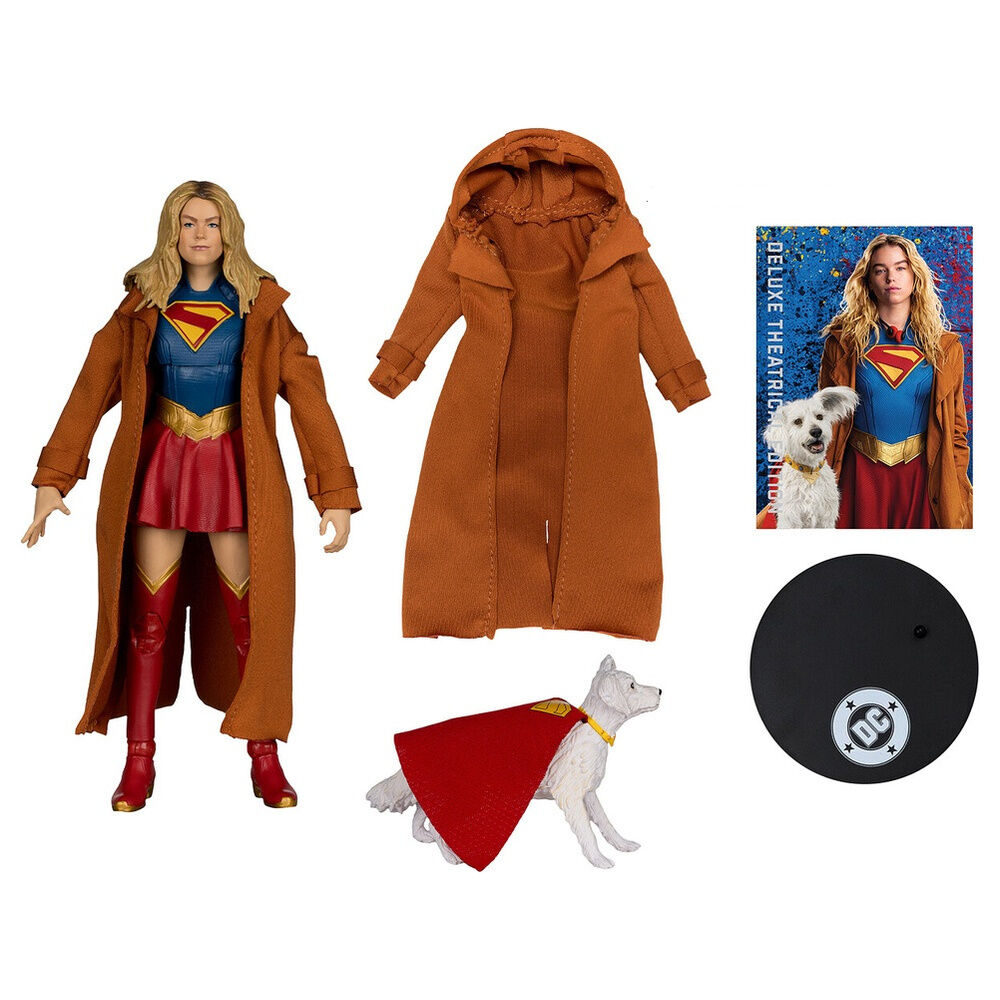 Figura Supergirl & Kripto Gold Label Collection Deluxe Theatrical Edition Supergirl DC Comics 18cm