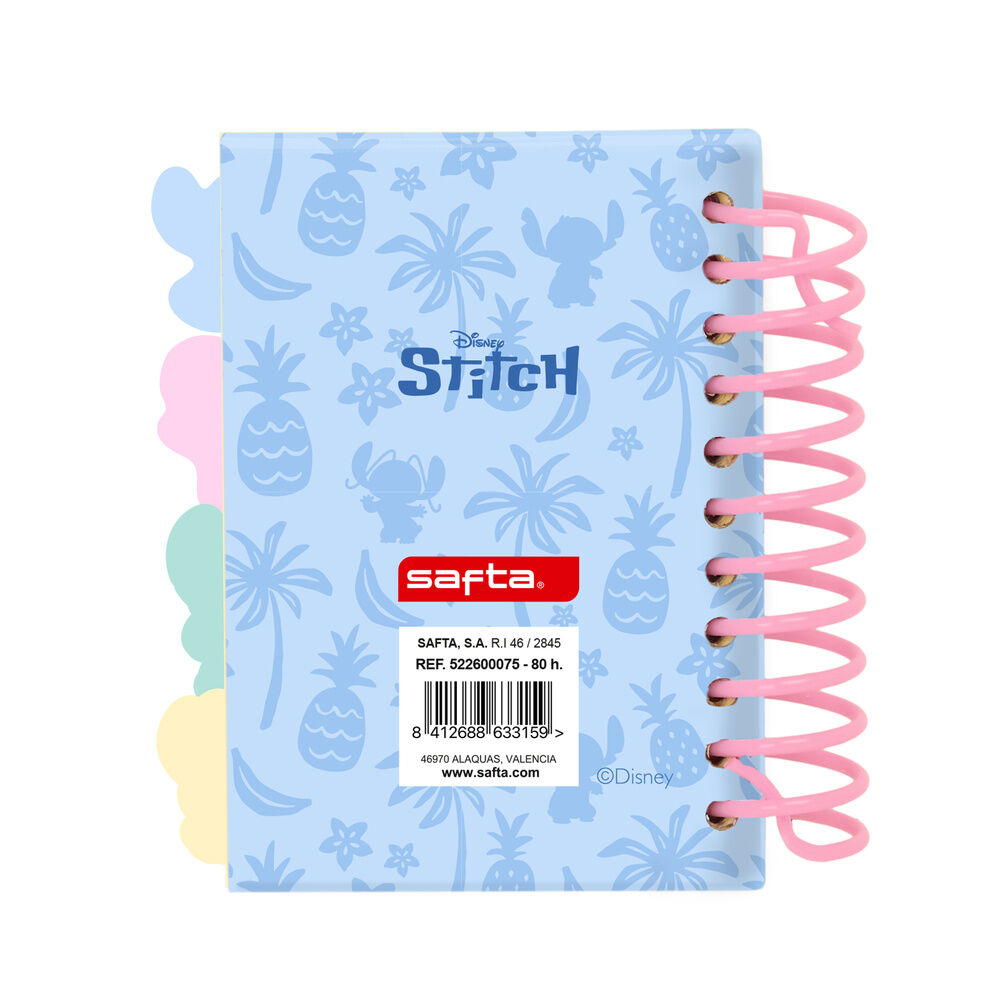 Cuaderno A7 Stitch Disney