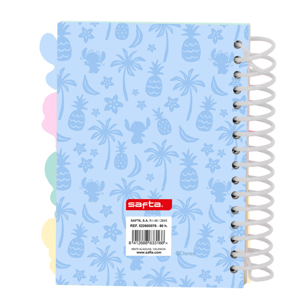 Cuaderno A6 Stitch Disney