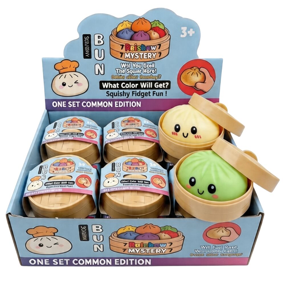 Juguete antiestres sorpresa Squishy Common Dumpling 10cm surtido